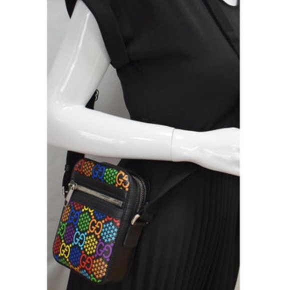 💯% Auth NEW Gucci GG Supreme Psychedelic Cross Body Bag with Box - Picture 5 of 8